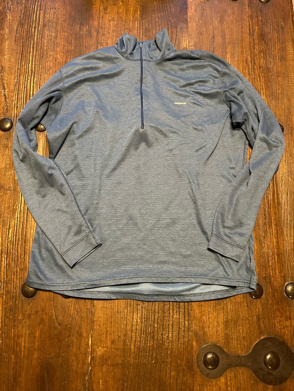 Patagonia Men's Lightweight Half-Zip Jacket in Heather Blue